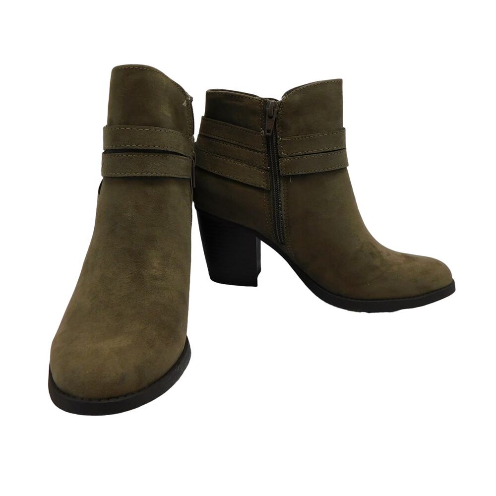 Style & Co. Women's Zolaa Faux Suede Taupe Ankle Boots Size 8 New Shoes - Picture 9 of 9